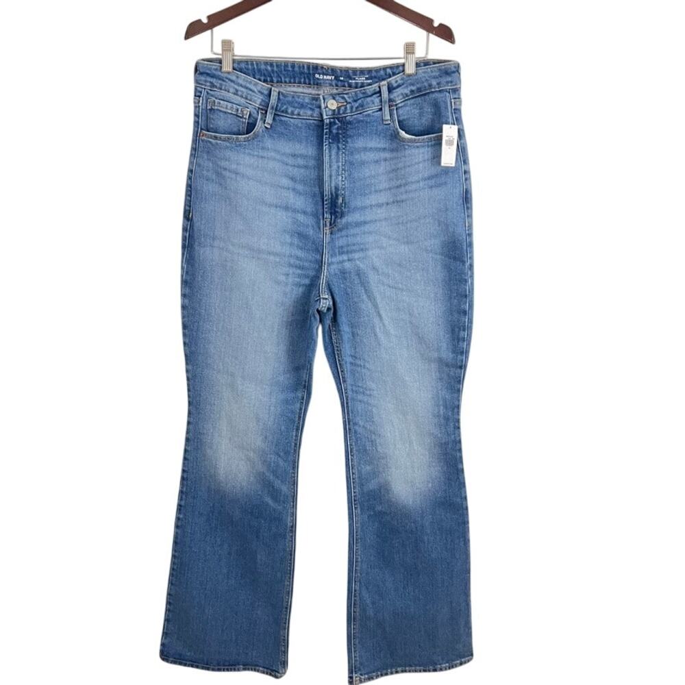 Old Navy Women Higher High Rise Flare Jeans Size 14 NEW‎
